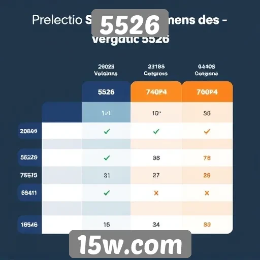 Comparativo entre o site 5526 e concorrentes