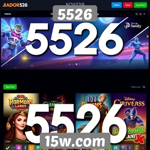 Evolução dos jogos disponíveis no site 5526
